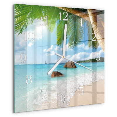 Wanduhr quadratisch Insel
