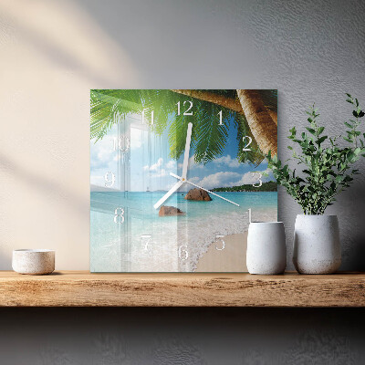 Wanduhr quadratisch Insel