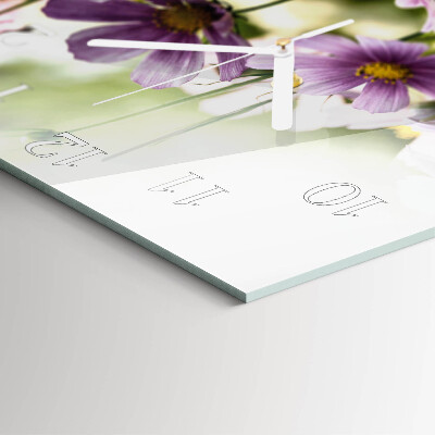 Wanduhr quadratisch Wiese