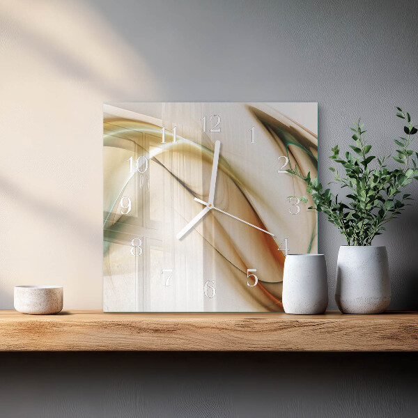 Wanduhr quadratisch Abstraktion
