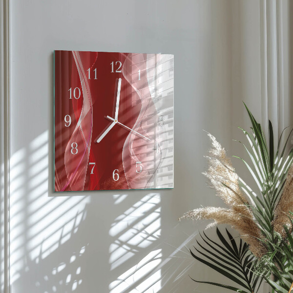 Wanduhr quadratisch Abstraktion