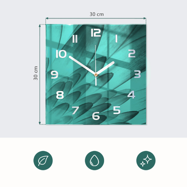 Wanduhr quadratisch Orchidee