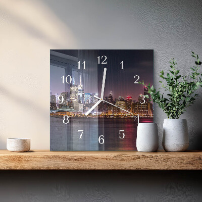 Wanduhr quadratisch Horizont
