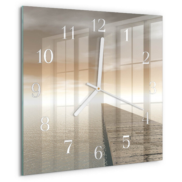 Wanduhr quadratisch Pier