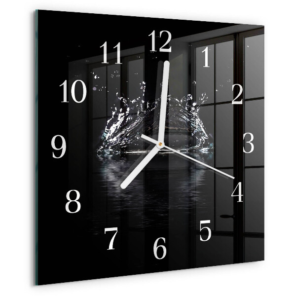 Wanduhr quadratisch Wasser