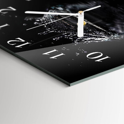 Wanduhr quadratisch Wasser