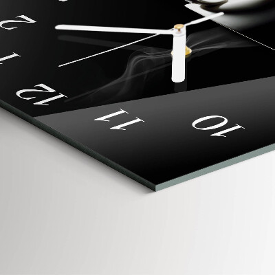 Wanduhr quadratisch Tasse