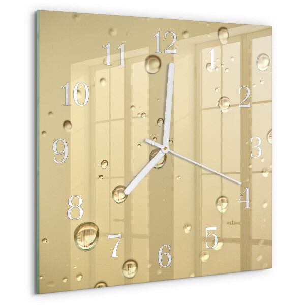 Wanduhr quadratisch Tropfen