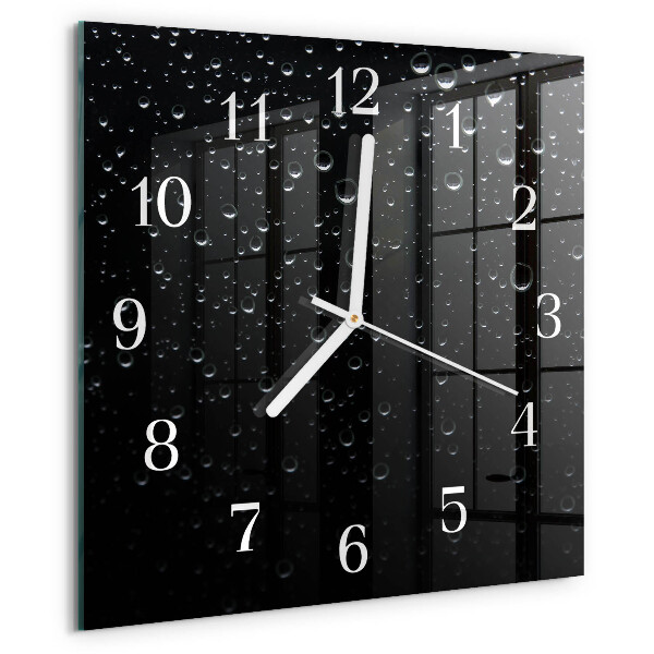 Wanduhr quadratisch Tropfen