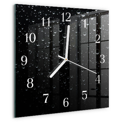 Wanduhr quadratisch Tropfen