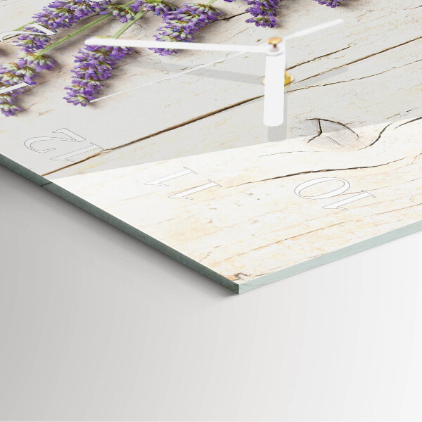 Wanduhr quadratisch Lavendel