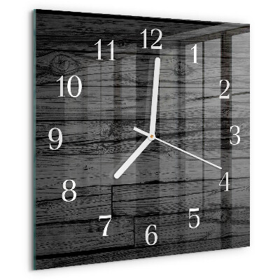 Wanduhr quadratisch Holz