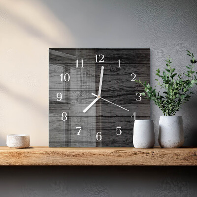 Wanduhr quadratisch Holz