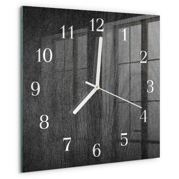 Wanduhr quadratisch Holz