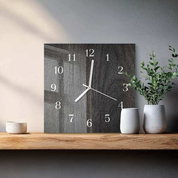 Wanduhr quadratisch Holz