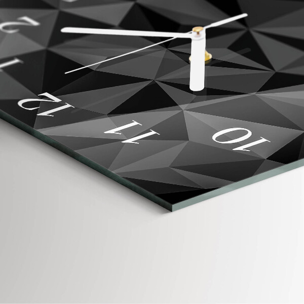 Wanduhr quadratisch 3D-Muster