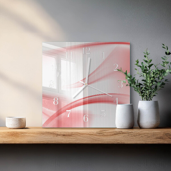 Wanduhr quadratisch Abstrakte Kunst