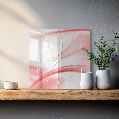 Wanduhr quadratisch Abstrakte Kunst