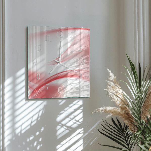 Wanduhr quadratisch Abstrakte Kunst