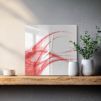 Wanduhr quadratisch Abstrakte Kunst