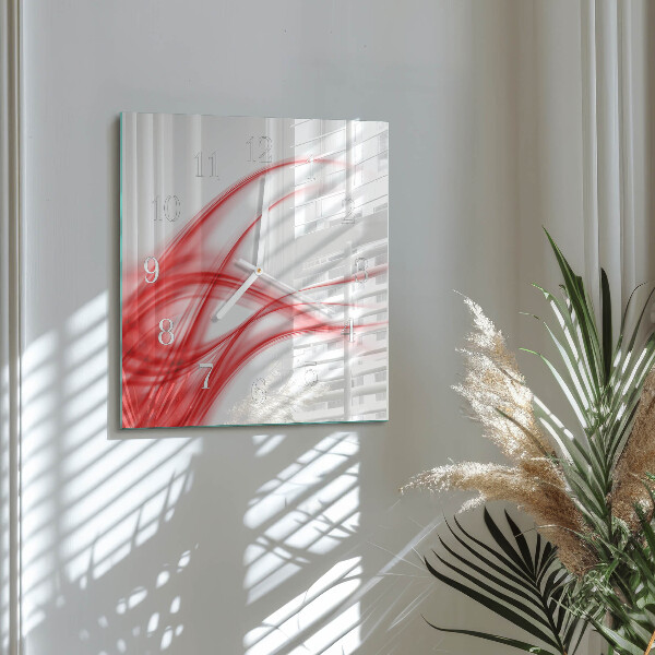 Wanduhr quadratisch Abstrakte Kunst