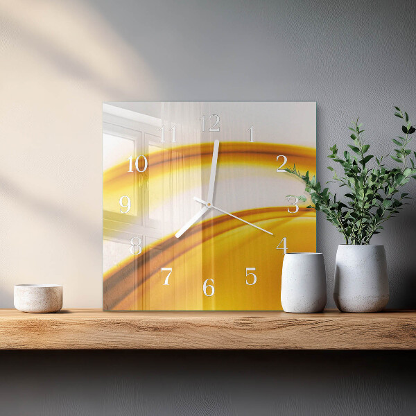 Wanduhr quadratisch Abstrakte Kunst