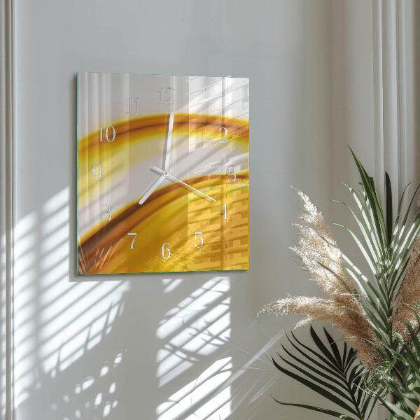 Wanduhr quadratisch Abstrakte Kunst