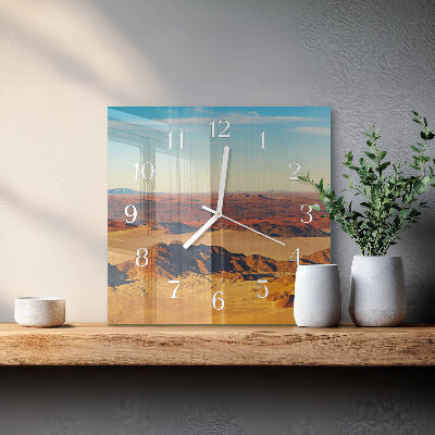 Wanduhr quadratisch Wüste