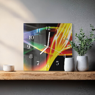 Wanduhr quadratisch Abstraktion