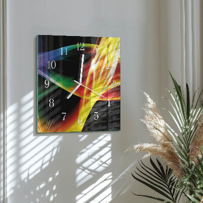 Wanduhr quadratisch Abstraktion