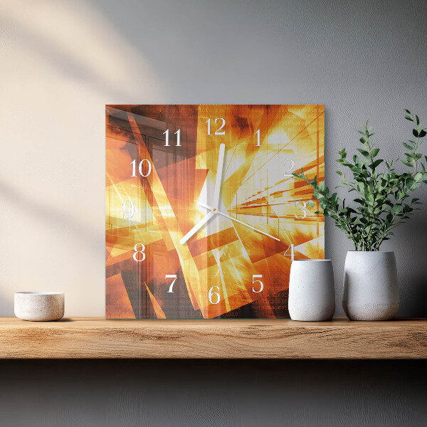 Wanduhr quadratisch Abstraktion