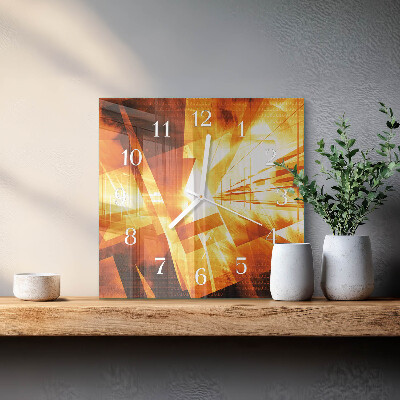 Wanduhr quadratisch Abstraktion