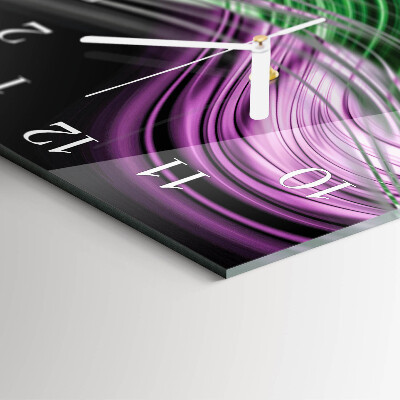 Wanduhr quadratisch Abstrakte Kunst