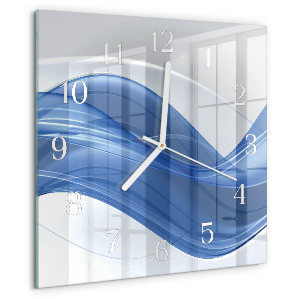 Wanduhr quadratisch Abstrakte Linien