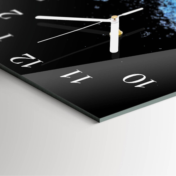 Wanduhr quadratisch Wasser