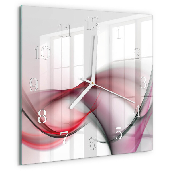 Wanduhr quadratisch Abstrakte Kunst