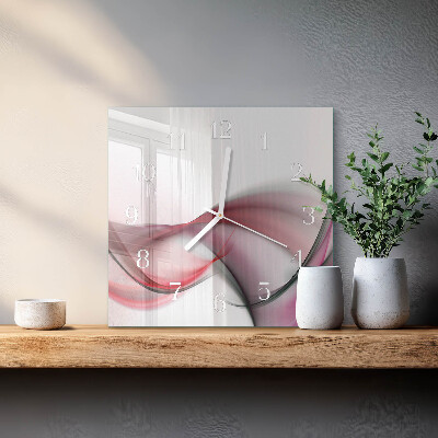 Wanduhr quadratisch Abstrakte Kunst