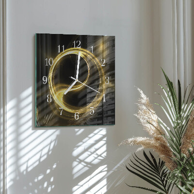 Wanduhr quadratisch Abstraktionskreis