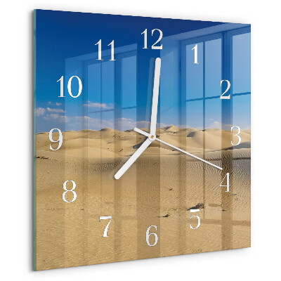 Wanduhr quadratisch Wüste