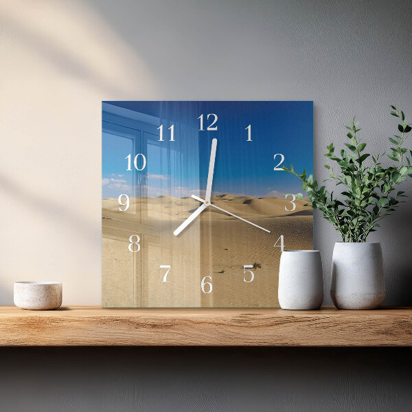 Wanduhr quadratisch Wüste