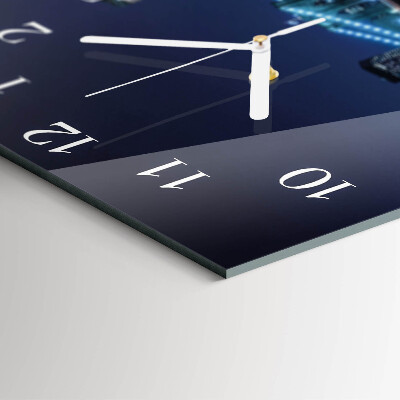Wanduhr quadratisch Horizont