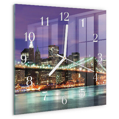 Wanduhr quadratisch Horizontbrücke