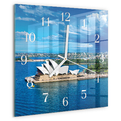 Wanduhr quadratisch Opernhaus von Sydney