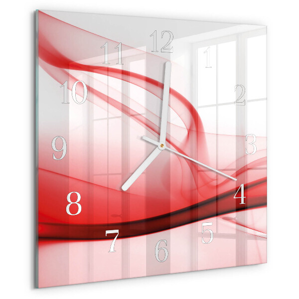 Wanduhr quadratisch Abstrakte Linien