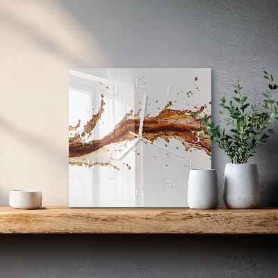 Wanduhr quadratisch Wasser