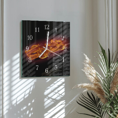 Wanduhr quadratisch Schrott