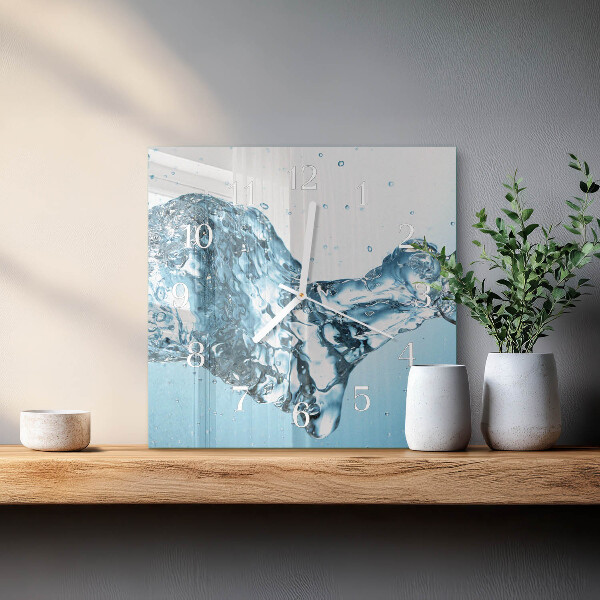 Wanduhr quadratisch Wasser