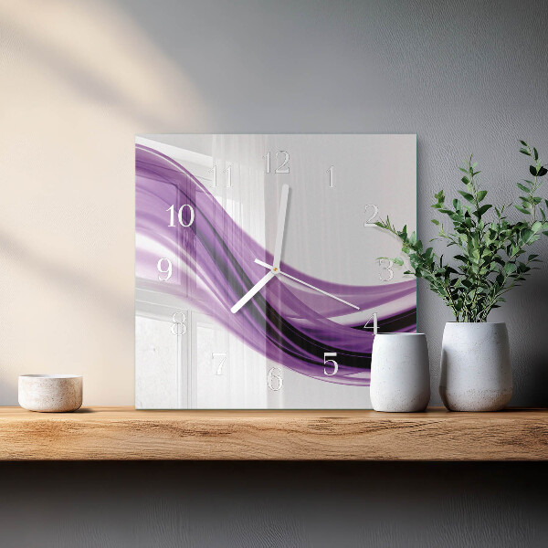 Wanduhr quadratisch Abstrakte Kunst
