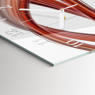 Wanduhr quadratisch Abstrakte Linien