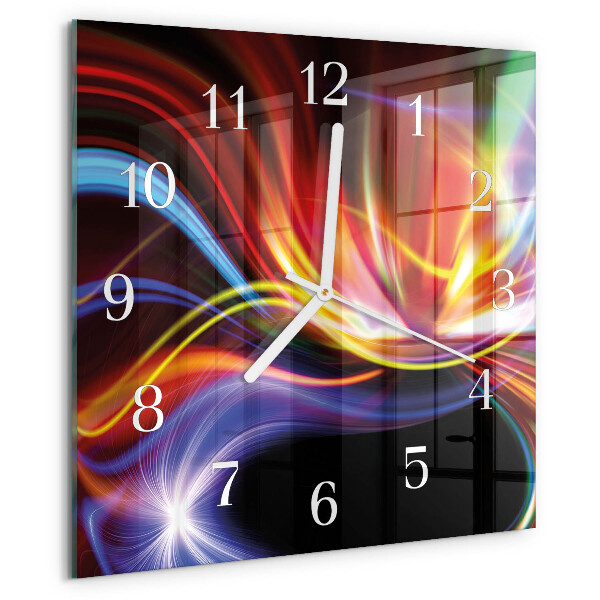 Wanduhr quadratisch Abstrakte Kunst